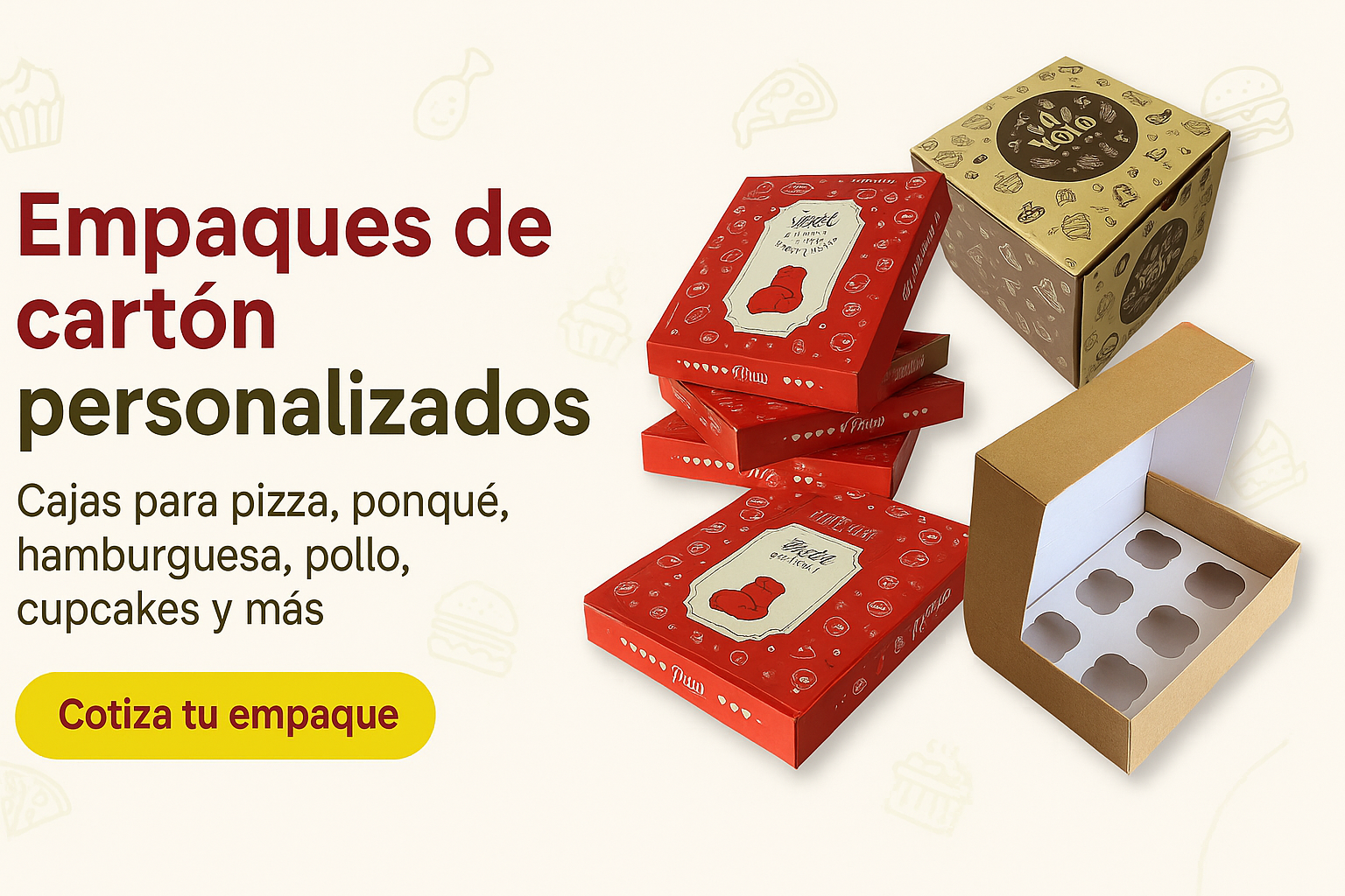 Empaques de cartón personalizados